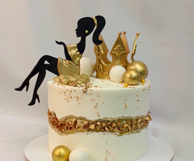 Cakes Author's cake "Golden Crown"